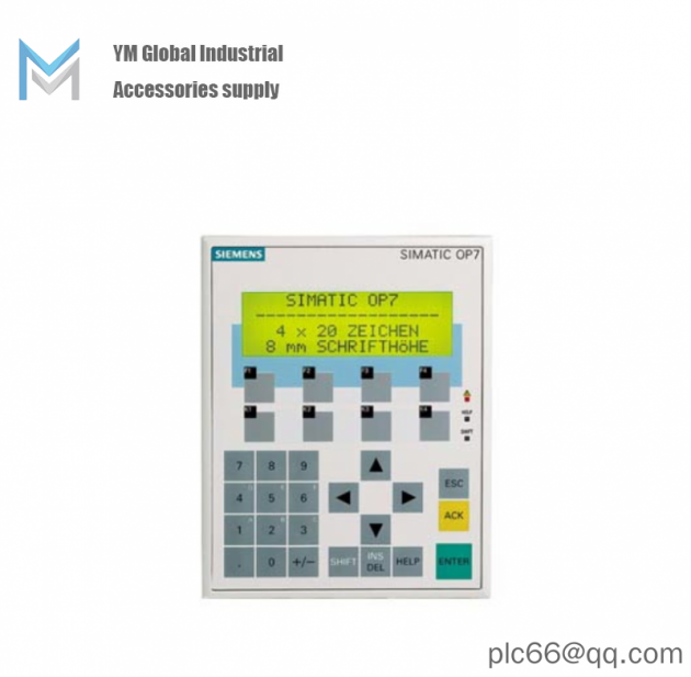 SIEMENS Operator Panel, 6AV3607-1JC20-0AX1, High-Performance Control Interface