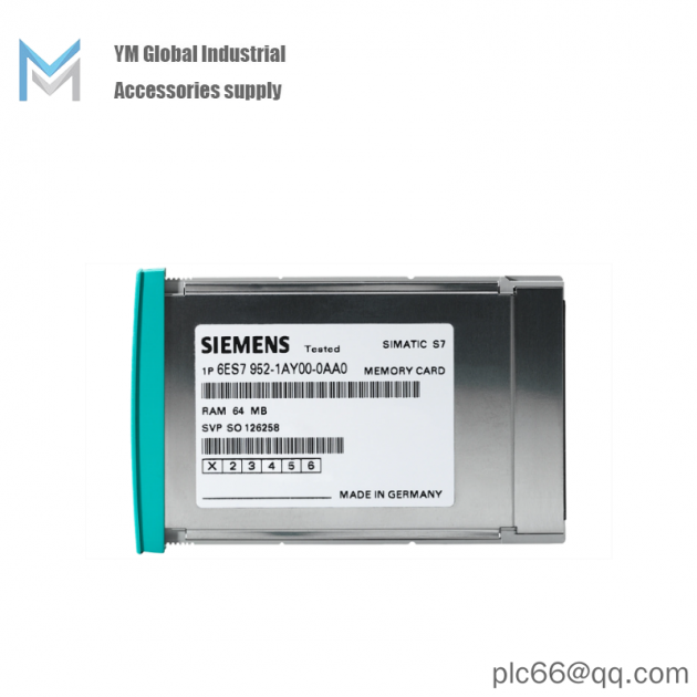 SIEMENS 6ES7952-1AL00-0AA0: Advanced RAM Memory Card for Industrial Control Systems