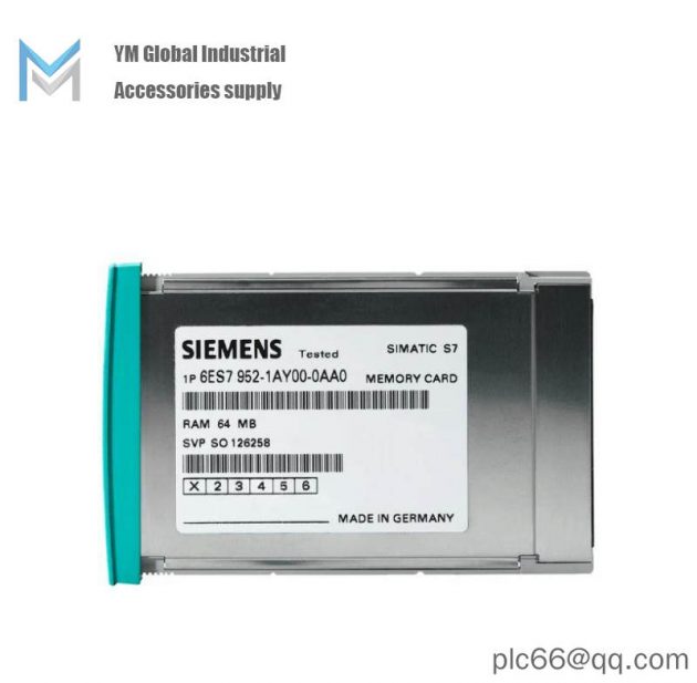 SIEMENS 6ES7952-1KP00-0AA0: S7 Memory Card for Industrial Automation