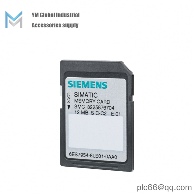 SIEMENS SIMATIC S7 Memory Card 6ES7954-8LC02-0AA0, High-Performance Data Storage Module for Automation Systems