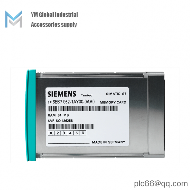 SIEMENS 6ES7 952-1AL00-0AA0 - Advanced RAM Memory Card for SIMATIC S7, Industrial Control