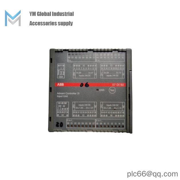 ABB 07DI92 Controller: Advanced Digital I/O for Industrial Automation