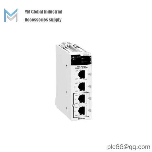 Schneider Electric BMXNOC0401: Industrial Ethernet Communication Module, 200 Characters or Less