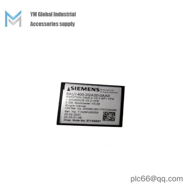 SIEMENS 6AU1400-2QA20-0AA0 Compact Flash Card for Industrial Automation