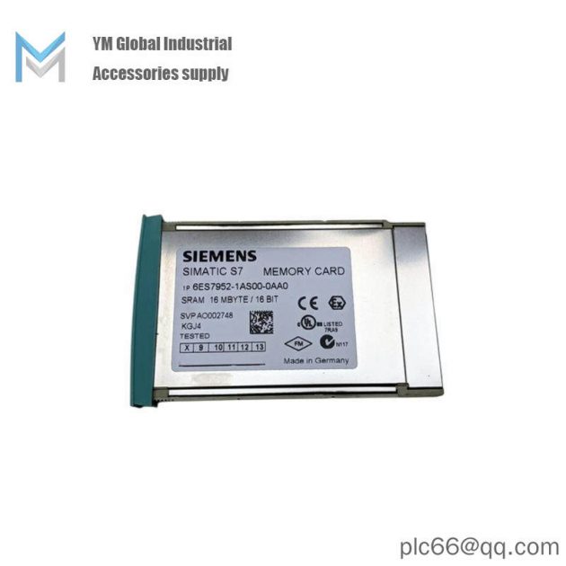 SIEMENS 6ES7952-1AS00-0AA0 Memory RAM Card for Industrial Control Systems