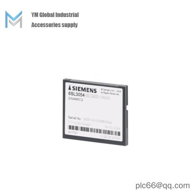 Siemens SINAMICS S120 CompactFlash Card 6SL3054-0AA01-1AA0: Industrial Control Solutions for Enhanced Efficiency